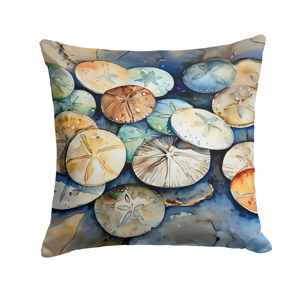 Sand Dollars Decorative Throw Pillow 18x18 Indoor Outdoor Accent Cushion, Fabric Cover with Insert for Sofa, Bed, Porch & Living Room