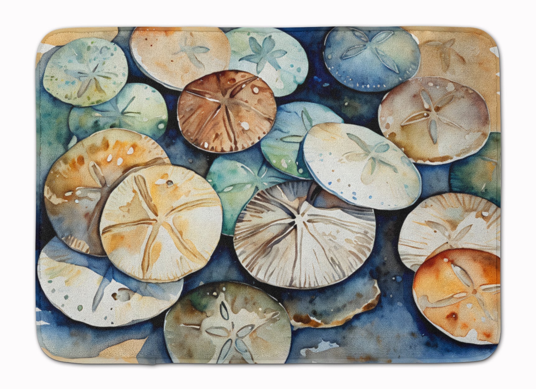 Sand Dollars Memory Foam Kitchen Mat Machine Washable Anti-Fatigue Cushion Comfort Bath or Kitchen Rug