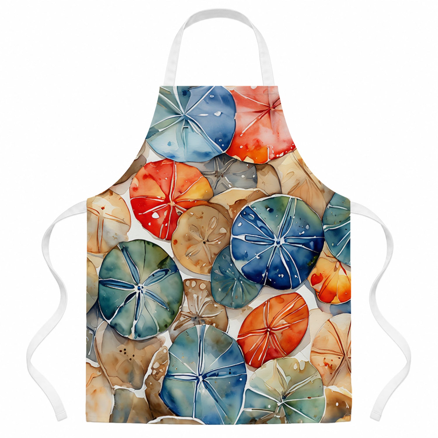 Sand Dollars Apron Cooking Kitchen Server Baking Crafts Gardening for Adult Women Men, Unisex, Large, Multicolor