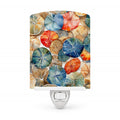 Sand Dollars Ceramic Night Light Compact, UL-Certified, Ideal for Bedroom, Bathroom, Nursery, Hallway, Kitchen, 6x4x3, Multicolor