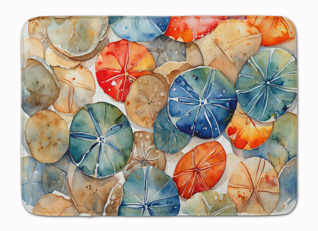 Sand Dollars Memory Foam Kitchen Mat Machine Washable Anti-Fatigue Cushion Comfort Bath or Kitchen Rug