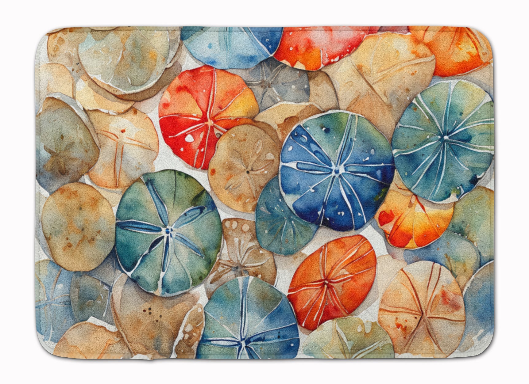 Sand Dollars Memory Foam Kitchen Mat Machine Washable Anti-Fatigue Cushion Comfort Bath or Kitchen Rug
