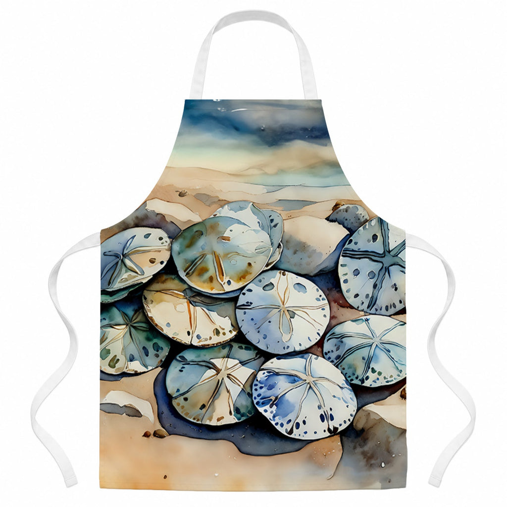 Sand Dollars Apron Cooking Kitchen Server Baking Crafts Gardening for Adult Women Men, Unisex, Large, Multicolor