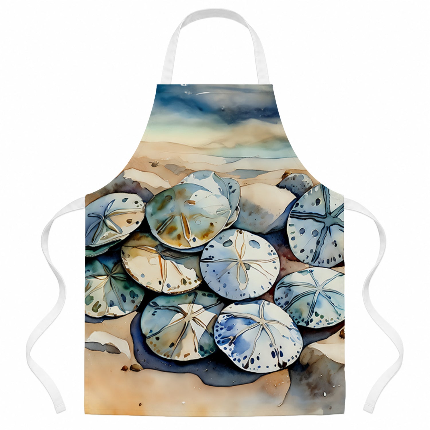 Sand Dollars Apron Cooking Kitchen Server Baking Crafts Gardening for Adult Women Men, Unisex, Large, Multicolor