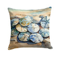 Sand Dollars Decorative Throw Pillow 18x18 Indoor Outdoor Accent Cushion, Fabric Cover with Insert for Sofa, Bed, Porch & Living Room