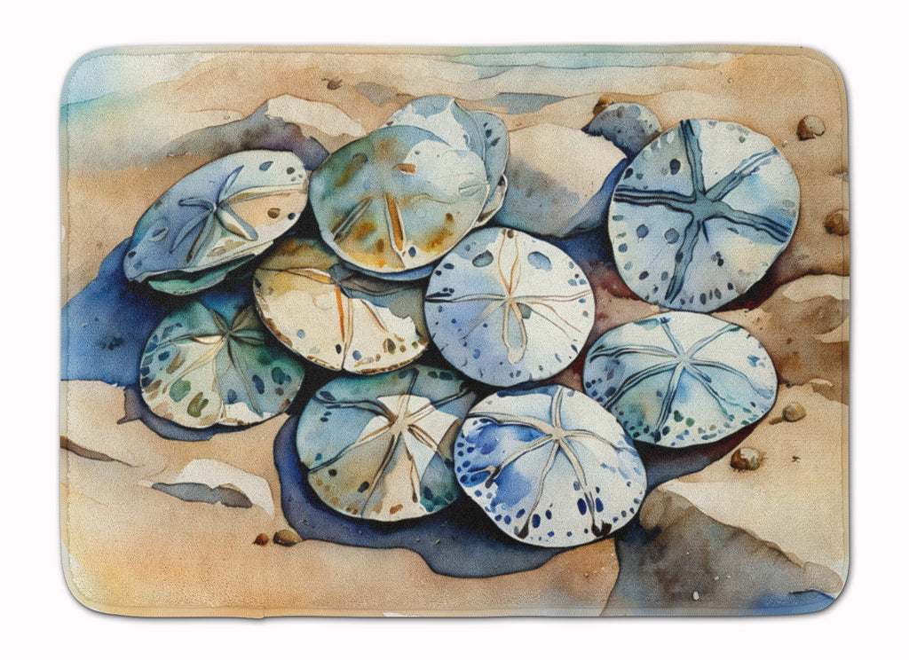 Sand Dollars Memory Foam Kitchen Mat Machine Washable Anti-Fatigue Cushion Comfort Bath or Kitchen Rug