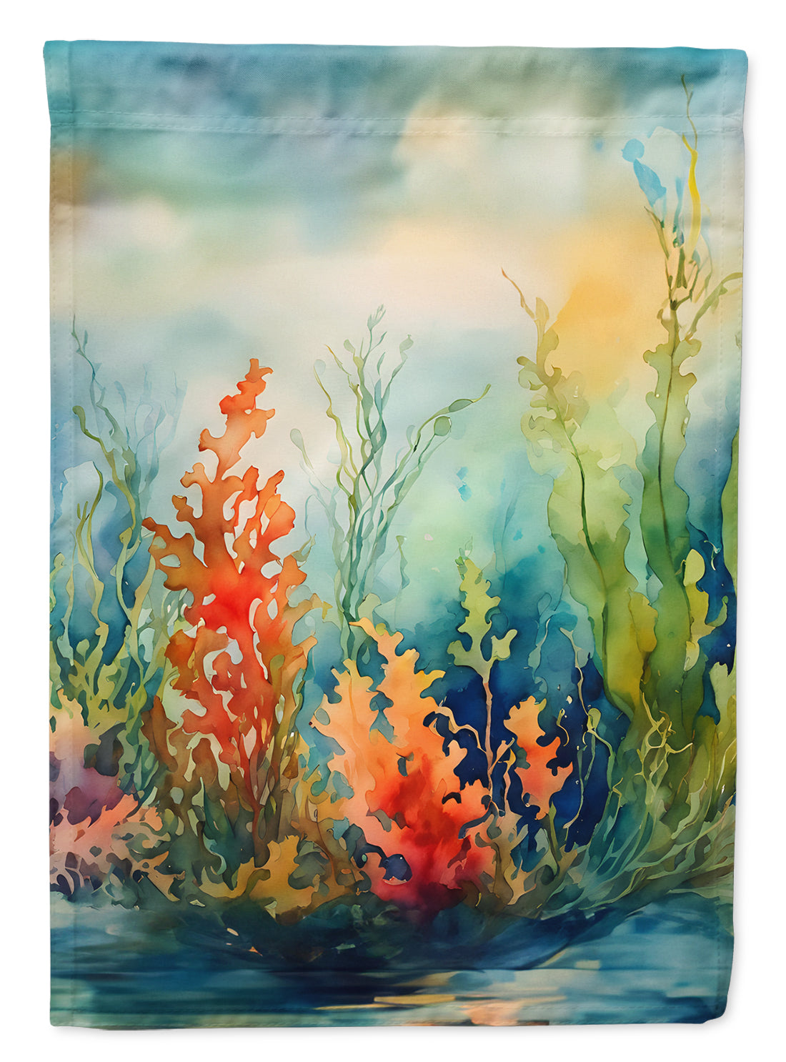 Seaweed House Flag 28x40 Porch Sleeve Pole Decorative Outside Yard Banner Artwork Wall Hanging, Polyester