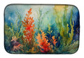 Seaweed Dish Drying Mat Absorbent Dish Drying Mat Pad for Kitchen Counter Dish Drainer Mat for Countertop, 14 x 21", Multicolor