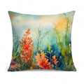 Seaweed Decorative Throw Pillow 14x14 Indoor Outdoor Accent Cushion, Fabric Cover with Insert for Sofa, Bed, Porch & Living Room