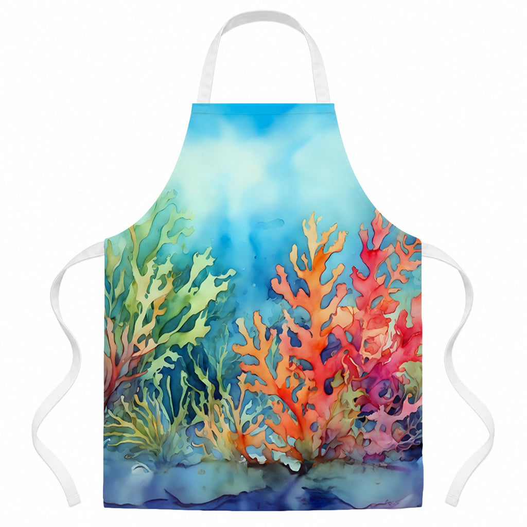 Seaweed Apron Cooking Kitchen Server Baking Crafts Gardening for Adult Women Men, Unisex, Large, Multicolor
