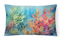 Seaweed Decorative Throw Pillow 12x16 Indoor Outdoor Accent Cushion, Fabric Cover with Insert for Sofa, Bed, Porch & Living Room
