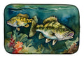 Smallmouth Bass Dish Drying Mat Absorbent Dish Drying Mat Pad for Kitchen Counter Dish Drainer Mat for Countertop, 14 x 21", Multicolor