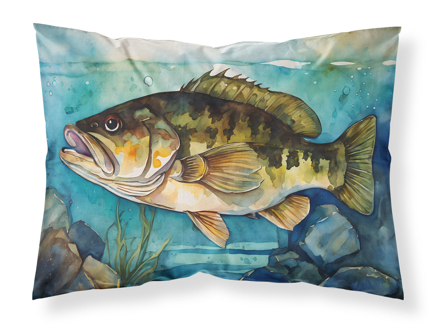 Smallmouth Bass Standard Pillowcase Lightweight Super Soft Easy Care Decorative Artwork Pillowcase, Standard