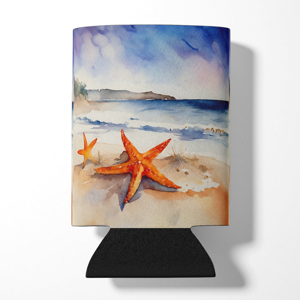 Starfish Can or Bottle Hugger Cooler Sleeve for Standard 12 oz Cans, Insulated Foam Beer & Soda Can Hugger Reusable