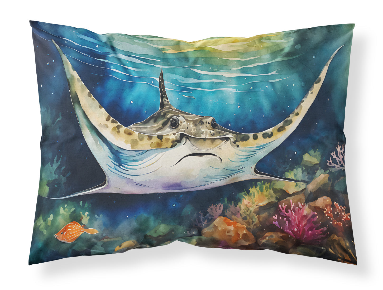 Sting Ray Standard Pillowcase Lightweight Super Soft Easy Care Decorative Artwork Pillowcase, Standard