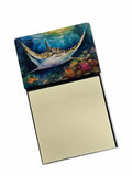 Sting Ray Watercolor Sticky Note Holder Refillable Dispenser Desk Accessory 3x3 Pad Gift