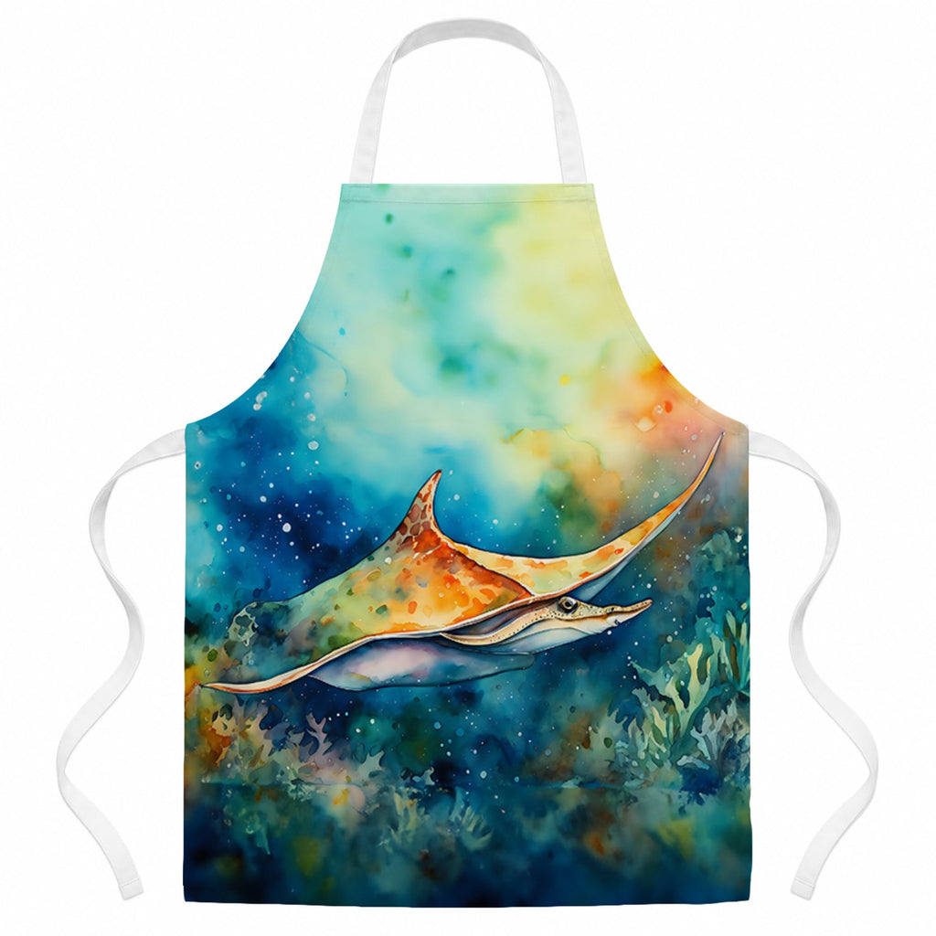 Sting Ray Apron Cooking Kitchen Server Baking Crafts Gardening for Adult Women Men, Unisex, Large, Multicolor