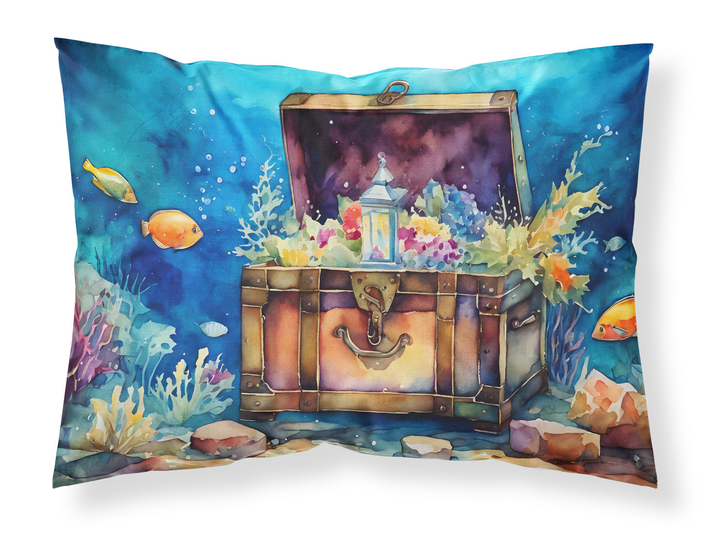 Treasure Chest Standard Pillowcase Lightweight Super Soft Easy Care Decorative Artwork Pillowcase, Standard
