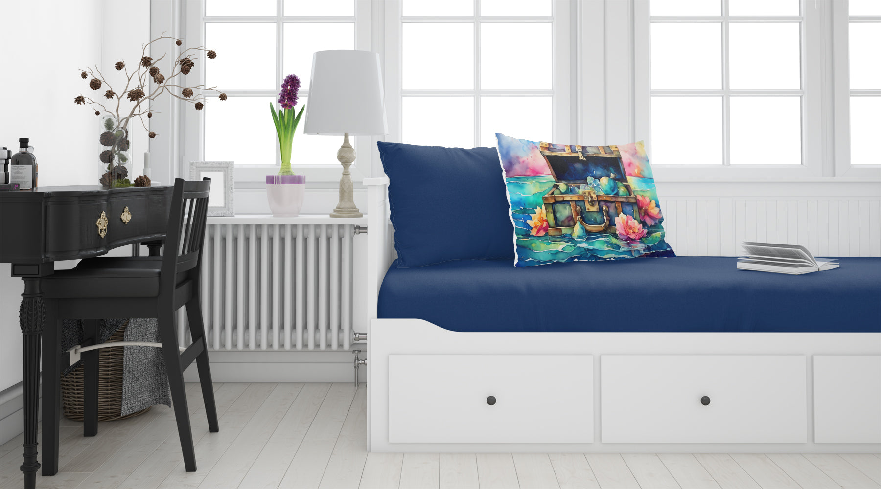 Treasure Chest Standard Pillowcase Lightweight Super Soft Easy Care Decorative Artwork Pillowcase, Standard