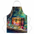 Treasure Chest Apron Cooking Kitchen Server Baking Crafts Gardening for Adult Women Men, Unisex, Large, Multicolor