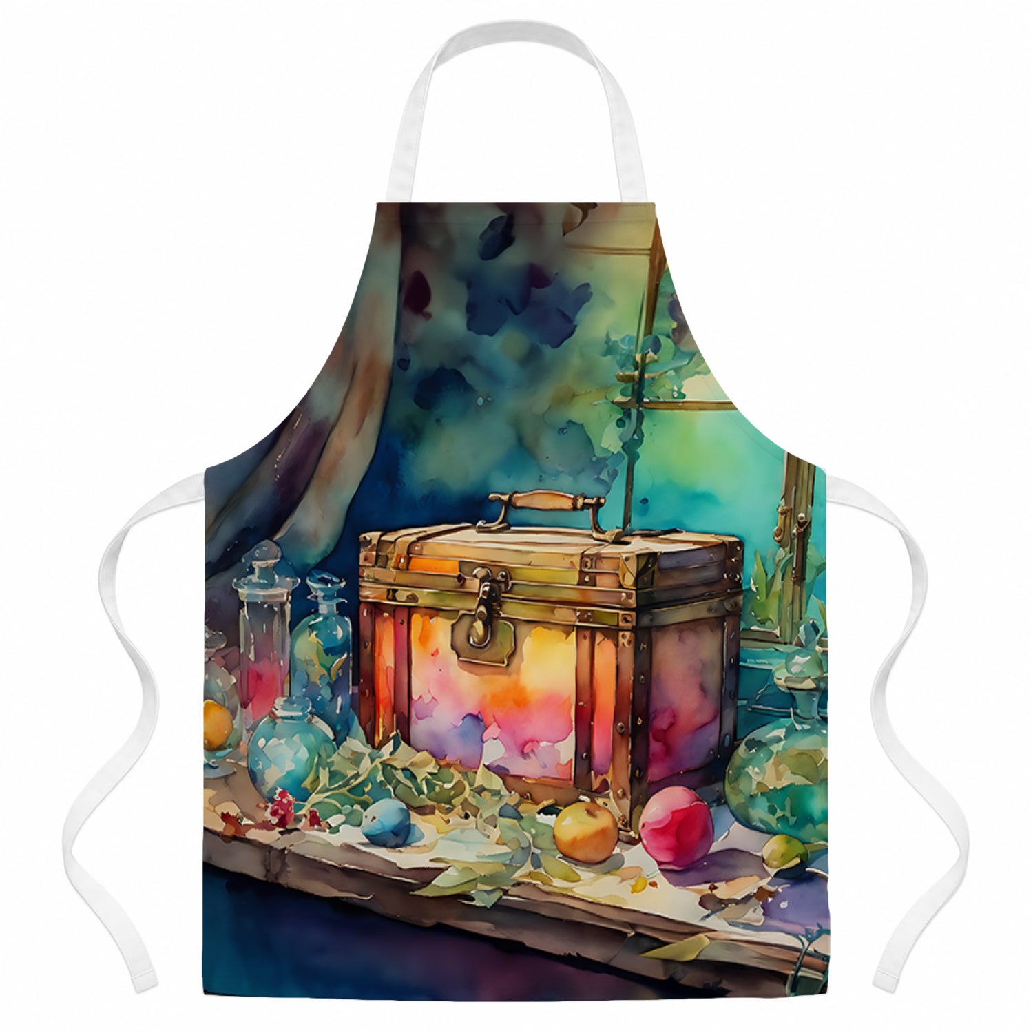Treasure Chest Apron Cooking Kitchen Server Baking Crafts Gardening for Adult Women Men, Unisex, Large, Multicolor