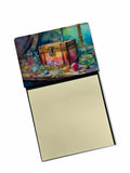 Treasure Chest Watercolor Sticky Note Holder Refillable Dispenser Desk Accessory 3x3 Pad Gift