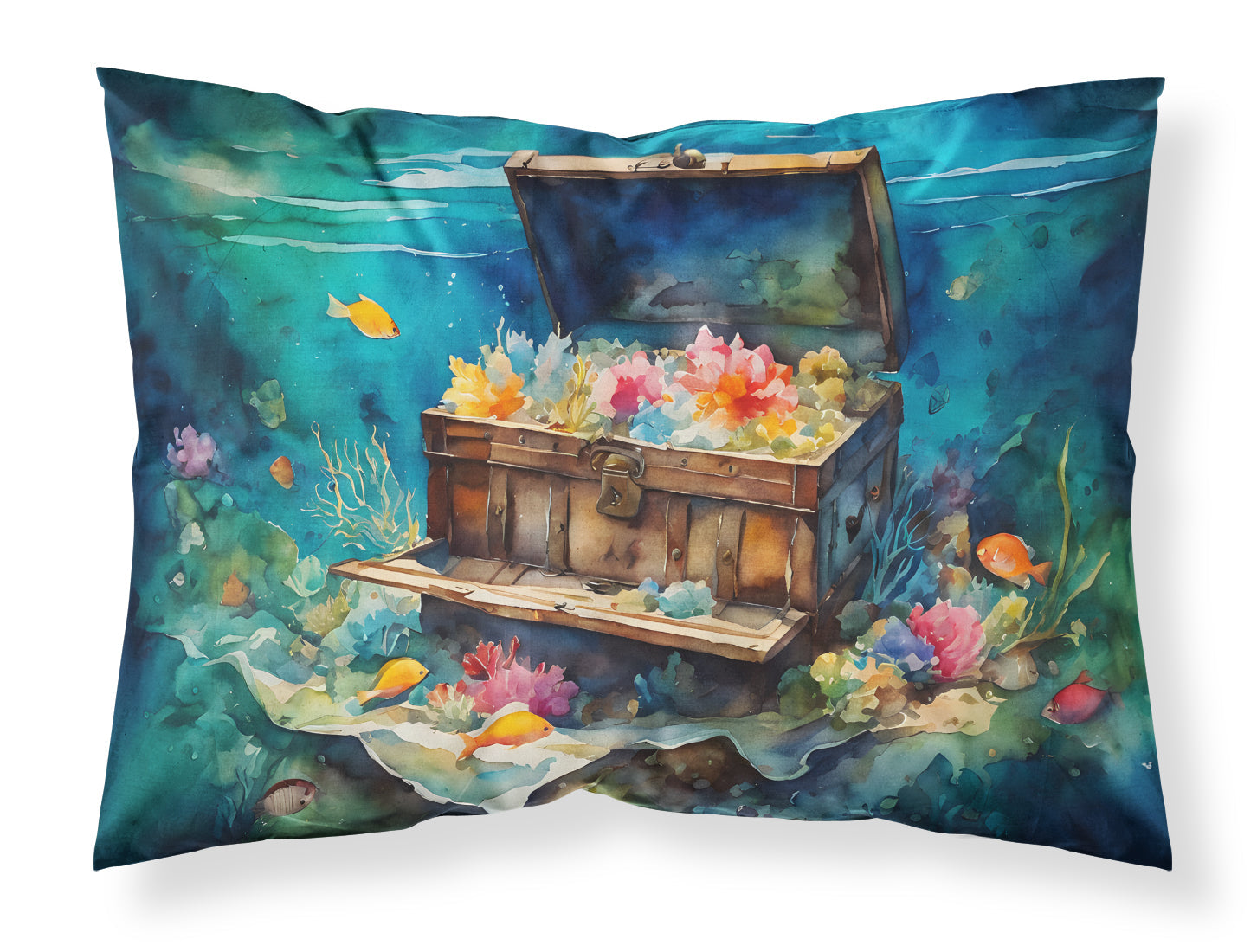 Treasure Chest Standard Pillowcase Lightweight Super Soft Easy Care Decorative Artwork Pillowcase, Standard