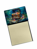 Treasure Chest Watercolor Sticky Note Holder Refillable Dispenser Desk Accessory 3x3 Pad Gift