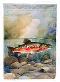 Trout House Flag 28x40 Porch Sleeve Pole Decorative Outside Yard Banner Artwork Wall Hanging, Polyester