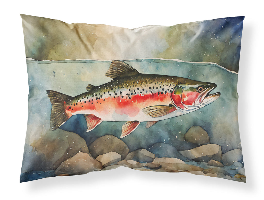 Trout Standard Pillowcase Lightweight Super Soft Easy Care Decorative Artwork Pillowcase, Standard
