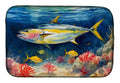 Yellowfin Tuna Dish Drying Mat Absorbent Dish Drying Mat Pad for Kitchen Counter Dish Drainer Mat for Countertop, 14 x 21", Multicolor