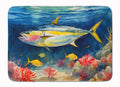 Yellowfin Tuna Memory Foam Kitchen Mat Machine Washable Anti-Fatigue Cushion Comfort Bath or Kitchen Rug