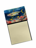 Yellowfin Tuna Watercolor Sticky Note Holder Refillable Dispenser Desk Accessory 3x3 Pad Gift