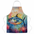 Yellowfin Tuna Apron Cooking Kitchen Server Baking Crafts Gardening for Adult Women Men, Unisex, Large, Multicolor