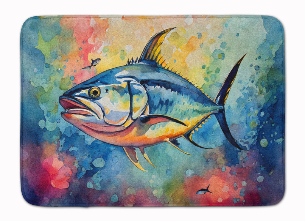 Yellowfin Tuna Memory Foam Kitchen Mat Machine Washable Anti-Fatigue Cushion Comfort Bath or Kitchen Rug