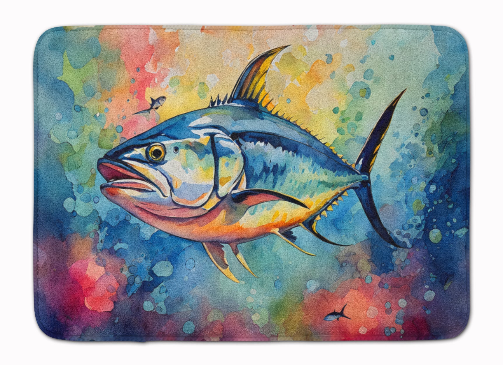 Yellowfin Tuna Memory Foam Kitchen Mat Machine Washable Anti-Fatigue Cushion Comfort Bath or Kitchen Rug