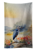 Blue Heron Kitchen Towel Velour Plush Front and Cotton Loop Back Machine Washable