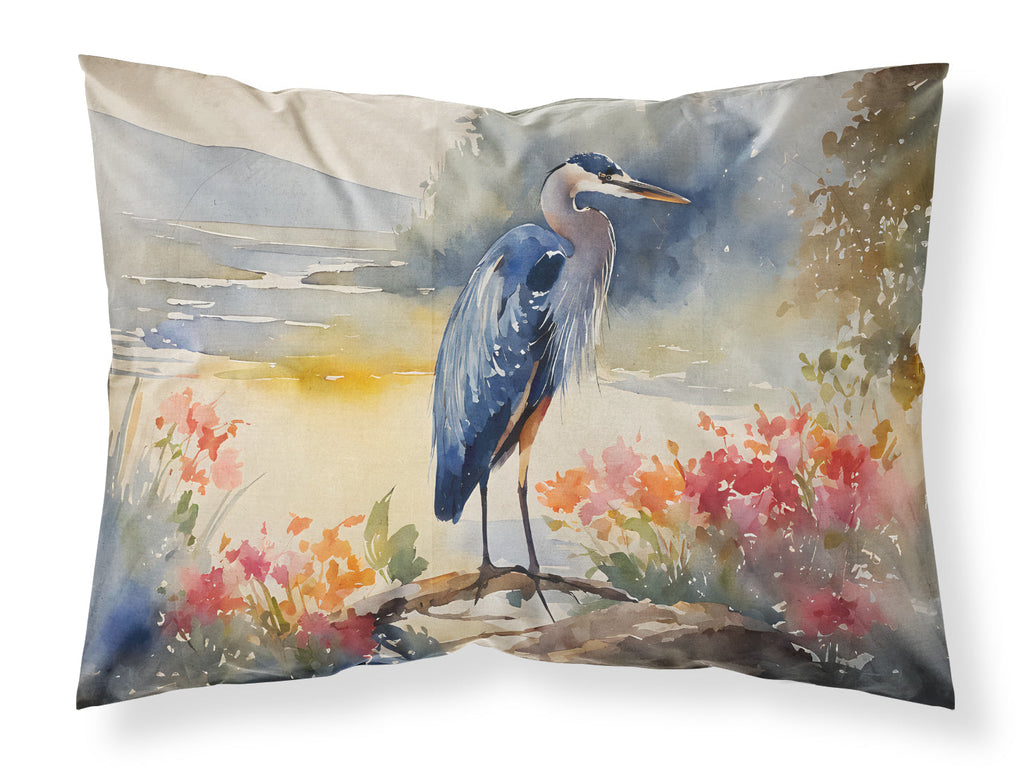 Blue Heron Standard Pillowcase Lightweight Super Soft Easy Care Decorative Artwork Pillowcase, Standard