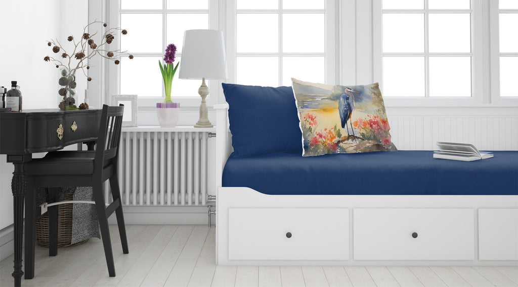 Blue Heron Standard Pillowcase Lightweight Super Soft Easy Care Decorative Artwork Pillowcase, Standard