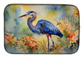 Blue Heron Dish Drying Mat Absorbent Dish Drying Mat Pad for Kitchen Counter Dish Drainer Mat for Countertop, 14 x 21", Multicolor