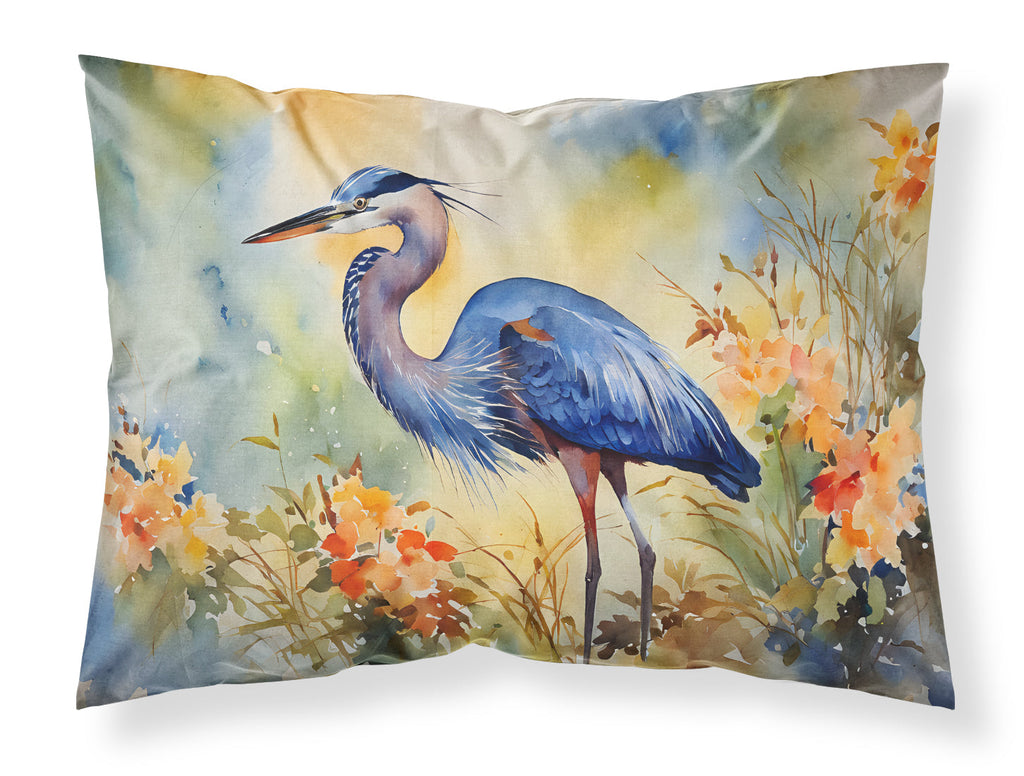 Blue Heron Standard Pillowcase Lightweight Super Soft Easy Care Decorative Artwork Pillowcase, Standard