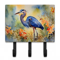 Blue Heron Leash or Key Holder Wall Hooks, Coat Rack Wall Mount, for Hanging Keys, Towels, Aprons, Leashes