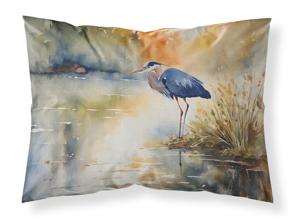 Blue Heron Standard Pillowcase Lightweight Super Soft Easy Care Decorative Artwork Pillowcase, Standard