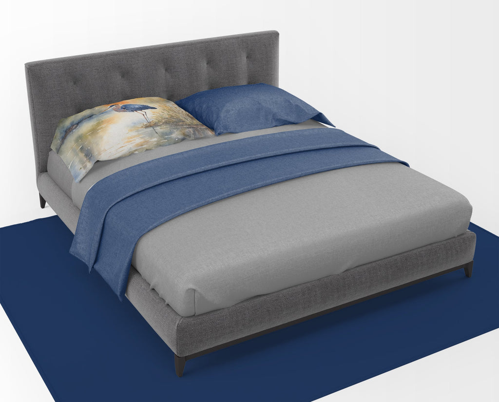 Blue Heron Standard Pillowcase Lightweight Super Soft Easy Care Decorative Artwork Pillowcase, Standard