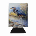 Blue Heron Can or Bottle Hugger Cooler Sleeve for Standard 12 oz Cans, Insulated Foam Beer & Soda Can Hugger Reusable