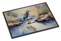 Blue Heron Doormat Indoor Outdoor 18H X 27W Front Door Mat Rugs for Entryway, Non Slip Washable