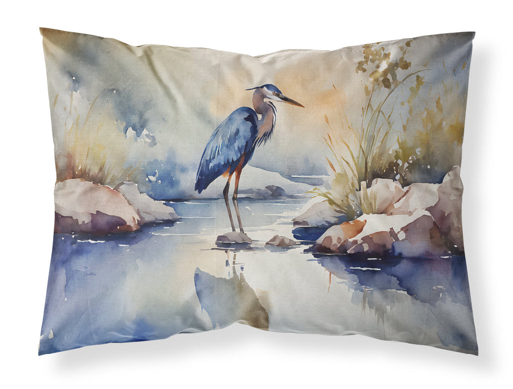 Blue Heron Standard Pillowcase Lightweight Super Soft Easy Care Decorative Artwork Pillowcase, Standard