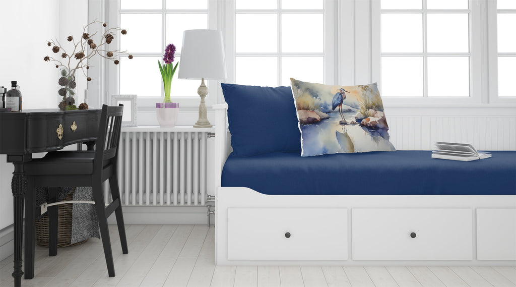 Blue Heron Standard Pillowcase Lightweight Super Soft Easy Care Decorative Artwork Pillowcase, Standard