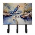 Blue Heron Leash or Key Holder Wall Hooks, Coat Rack Wall Mount, for Hanging Keys, Towels, Aprons, Leashes