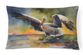 Pelican Decorative Throw Pillow 12x16 Indoor Outdoor Accent Cushion, Fabric Cover with Insert for Sofa, Bed, Porch & Living Room